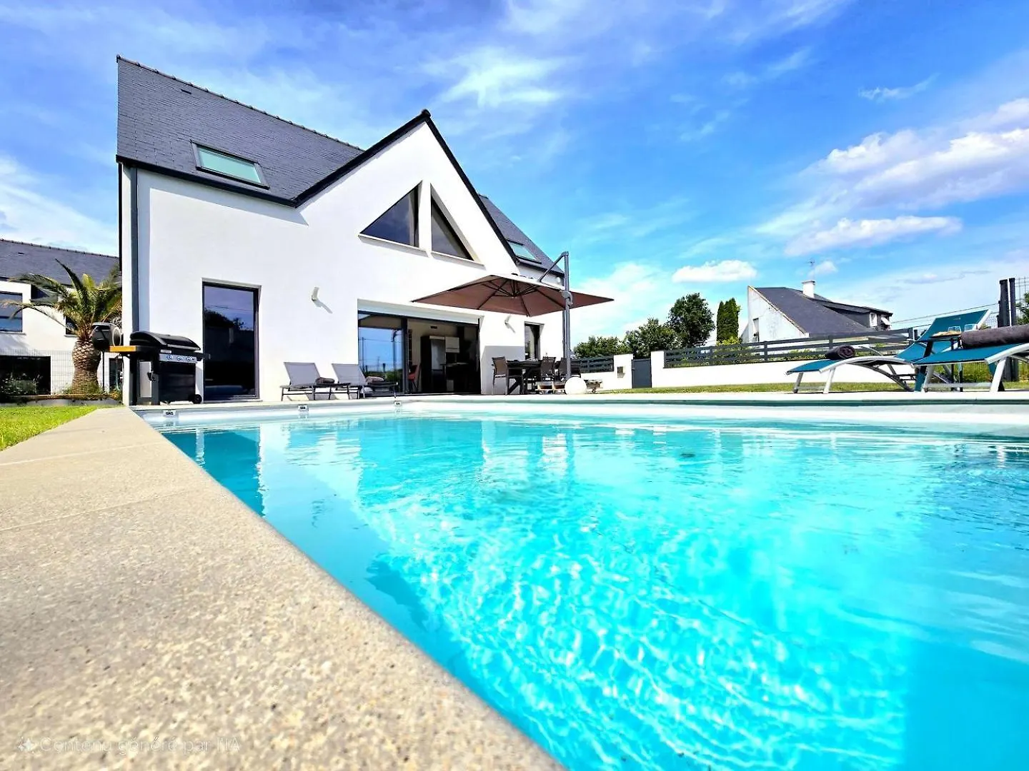 La Saline - Villa Avec Piscine A 450M Des Plages Le Tour-du-Parc Frankrike